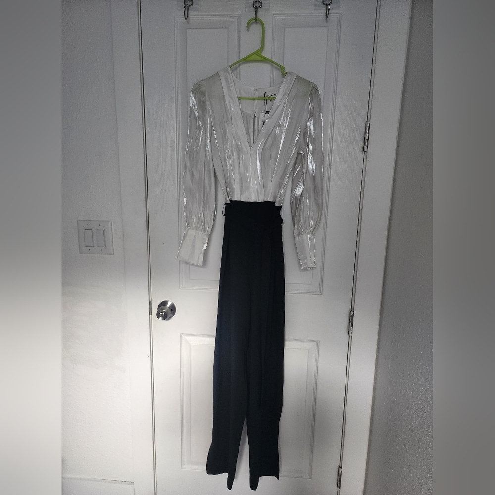 Sugar+Lips,‎ jumpsuit, size small, black and white